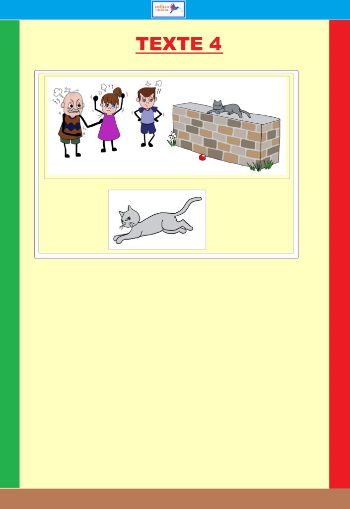 Dessins b texte 4 dessins (2) du texte 4 du programme lecture autisme