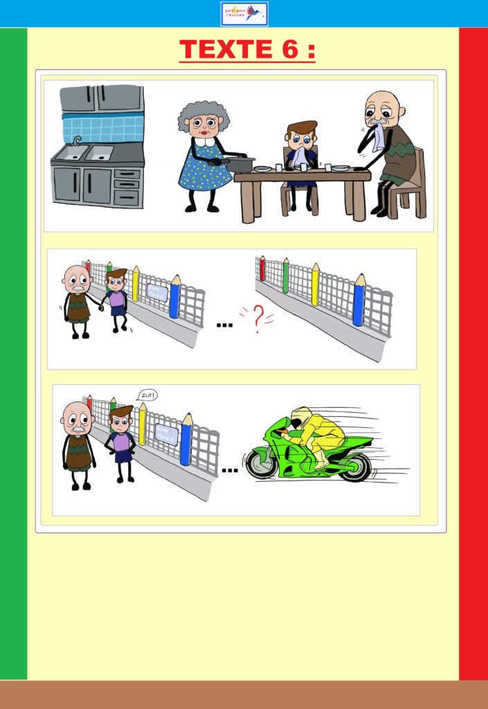 Programme lecture autisme dessins suite