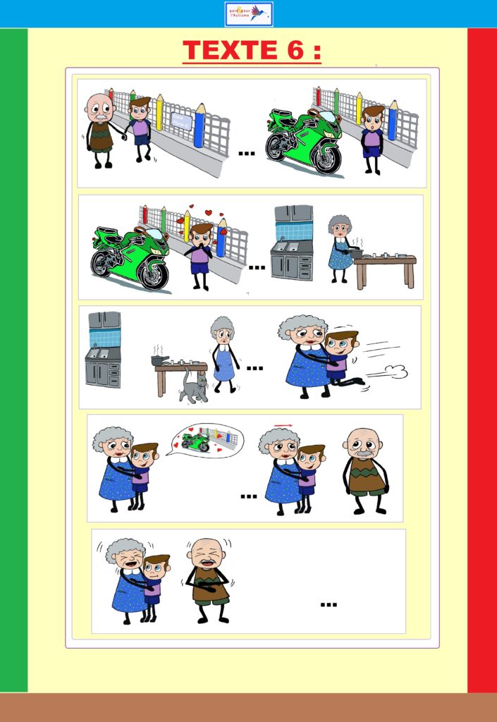 Programme lecture autisme dessins