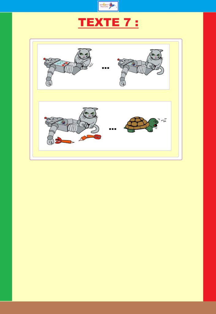 Dessins b texte 7 Programme lecture autisme dessins du texte 7 suite