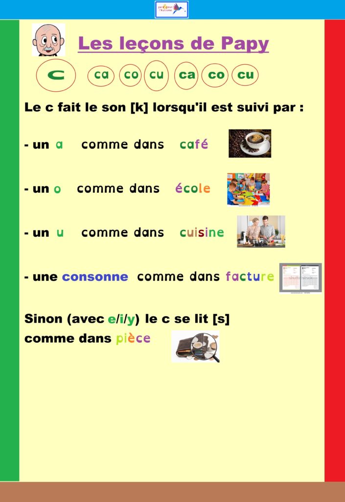 leçon 1 du texte 5 du programme lecture autisme