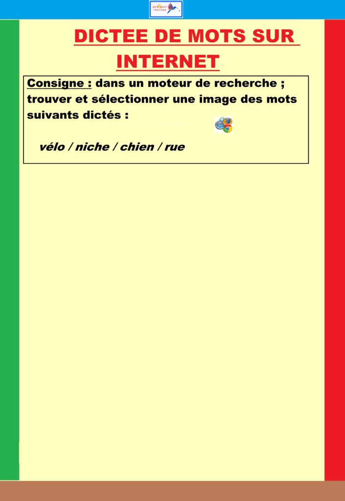 Exercice 1 Exercice dictée de mots sur internet