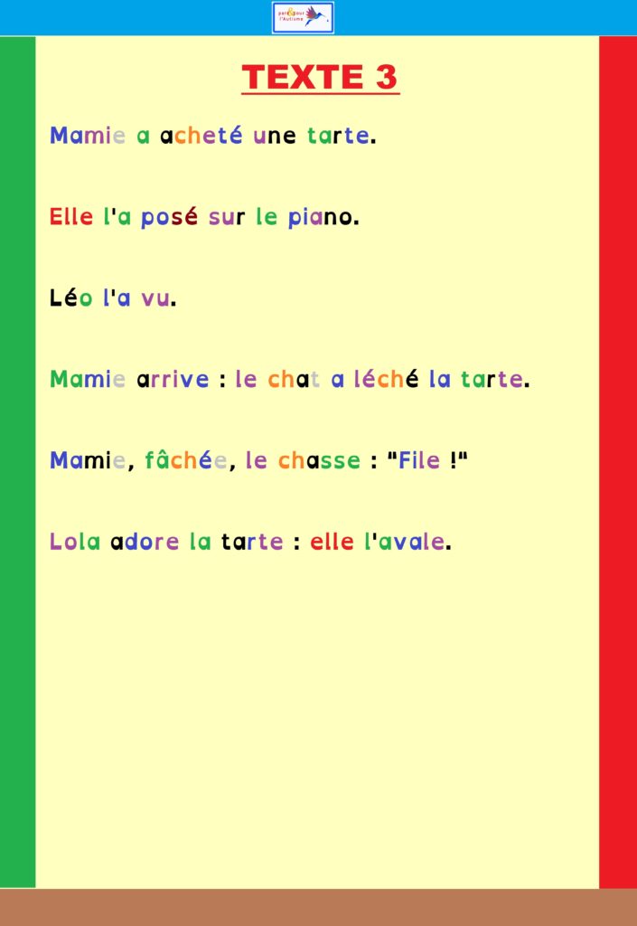 Texte 3 programme lecture autisme texte 3