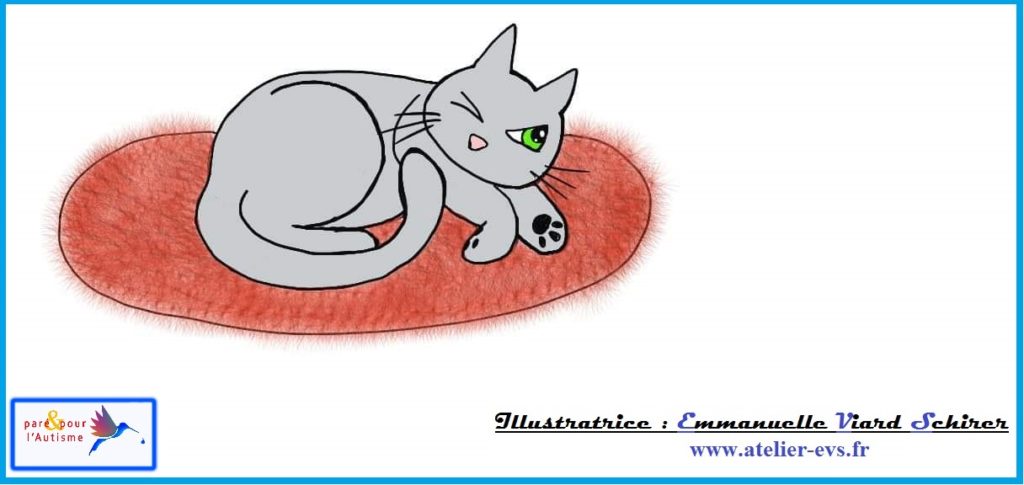 Dessin 3 le chat se réveille