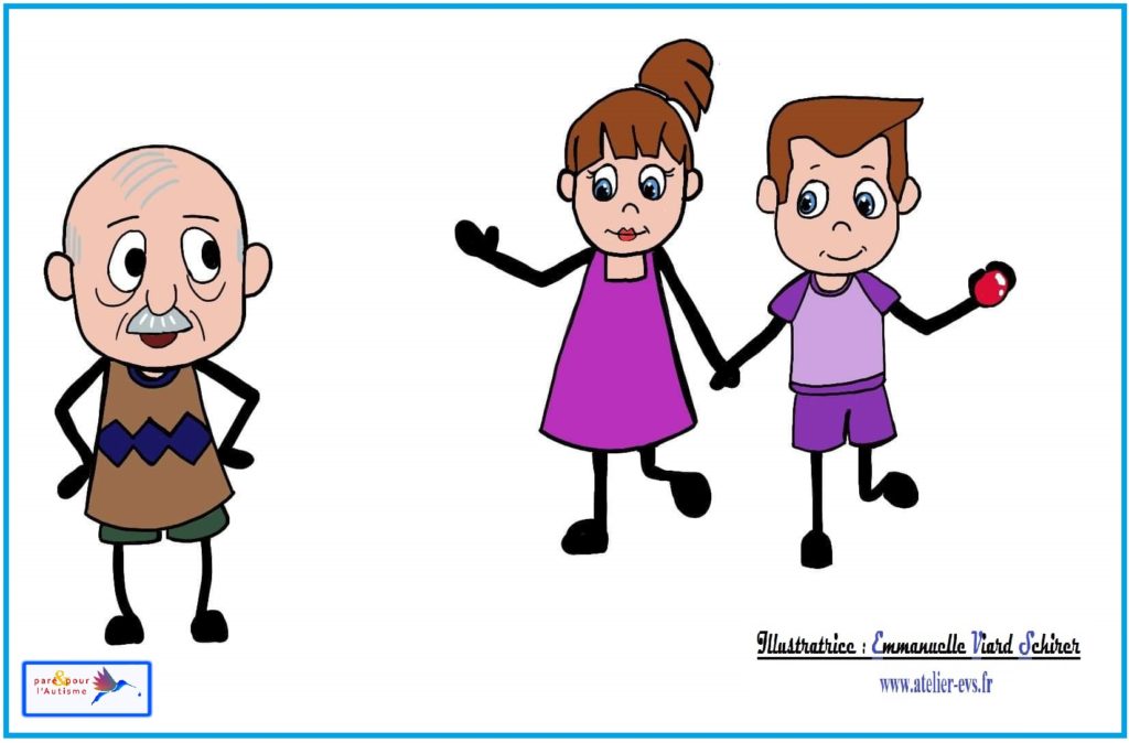 Dessin 5 Sami et Lola vont voir papy