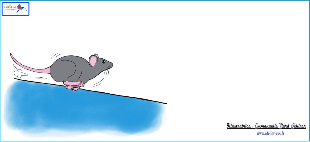 Dessin 5 le rat s'enfuit