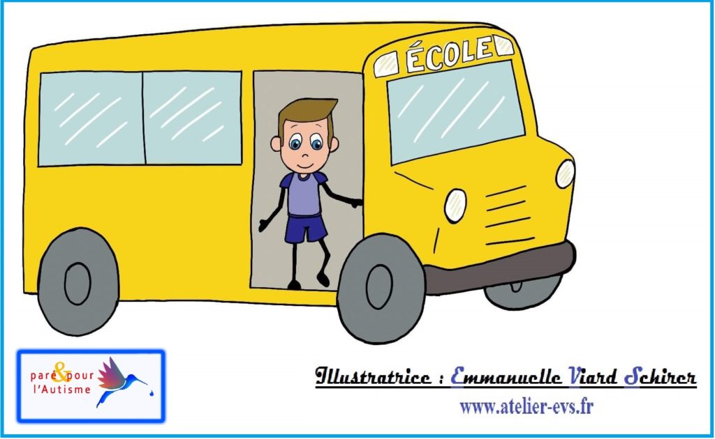 Dessin 1 Sami descend du bus