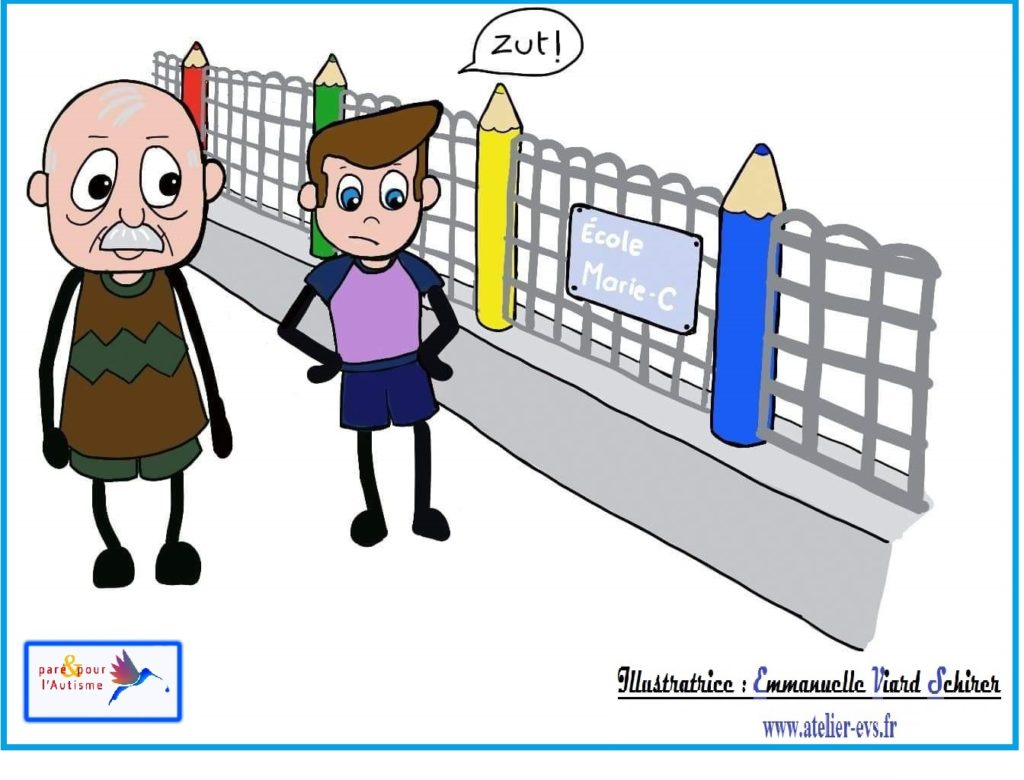 sami est déçu il dit "zut"