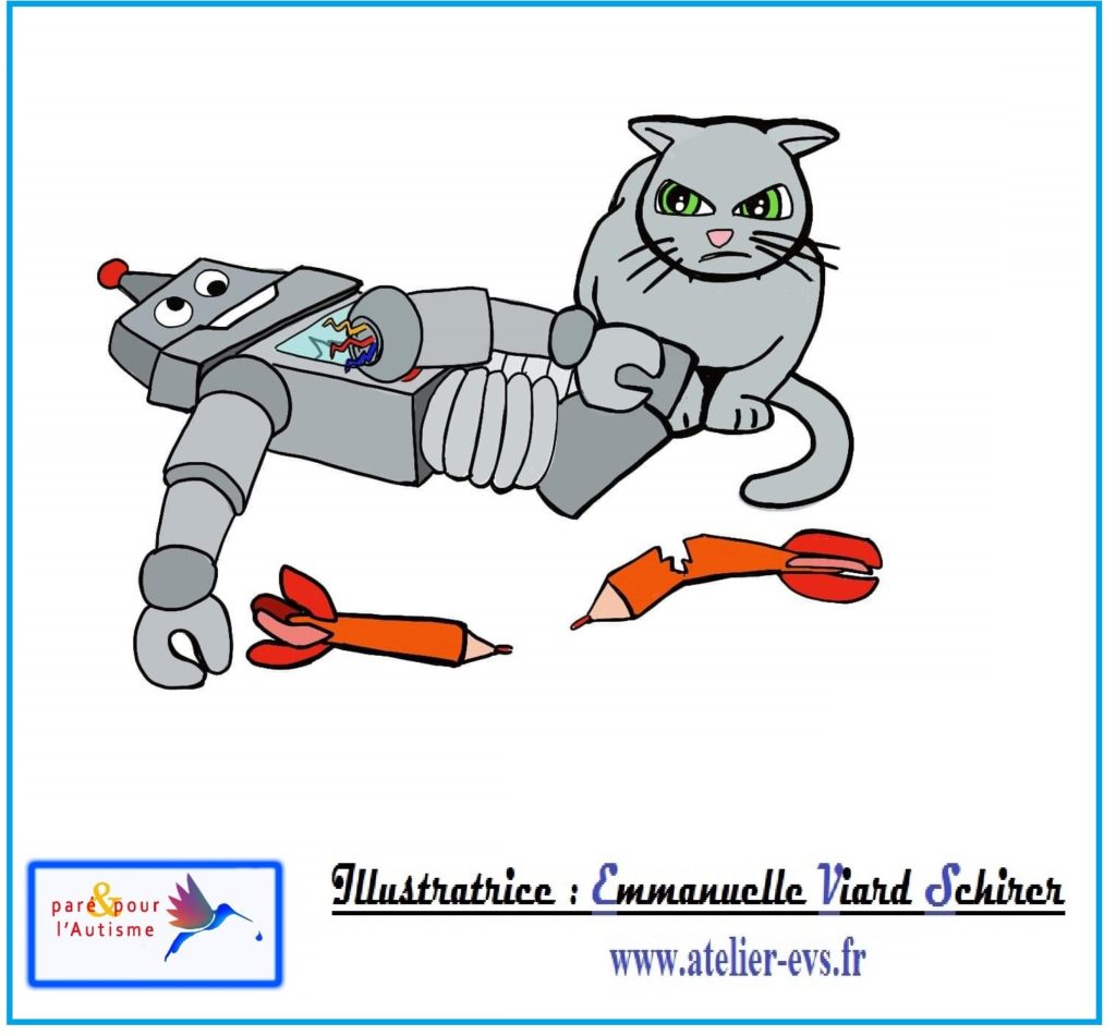 Dessin 11 les flèches du robot sont cassées