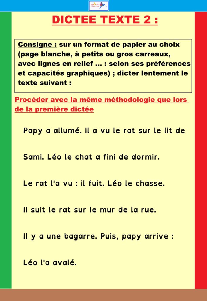 Exercice dictée