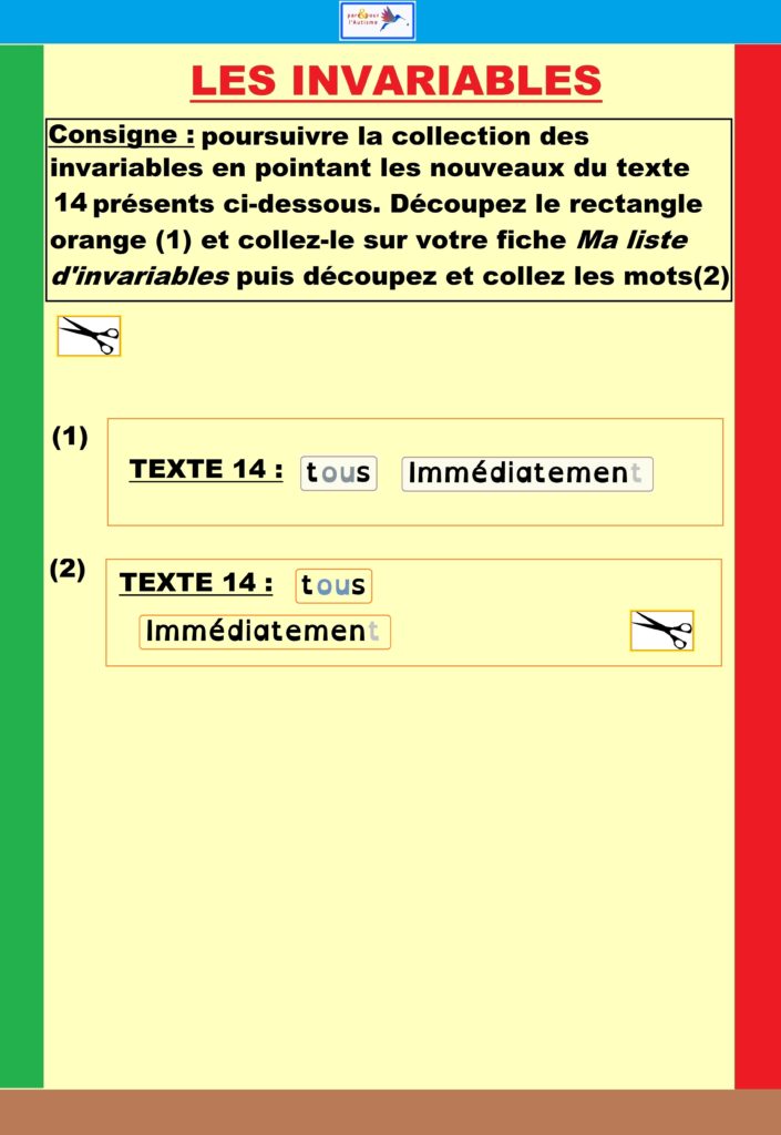 Les invariables