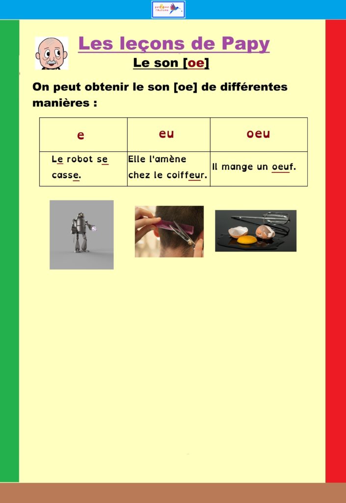 programme lecture autisme : leçon 1 texte 15