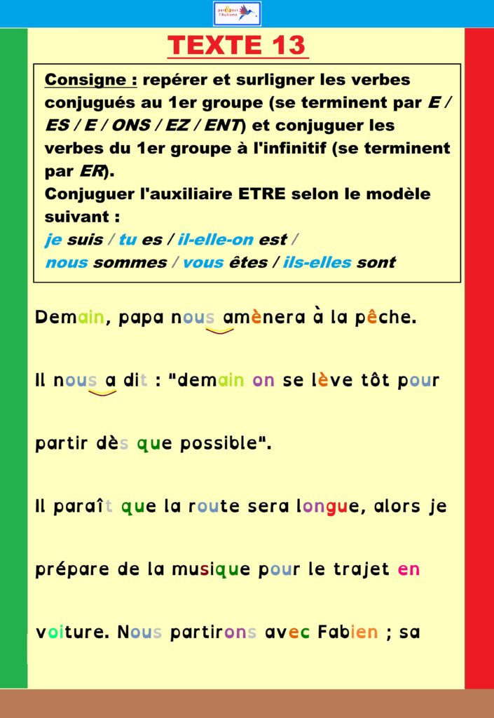 Exercice conjugaison