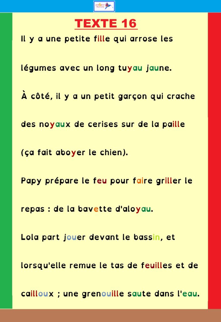 Suite de l'exercice conjugaison