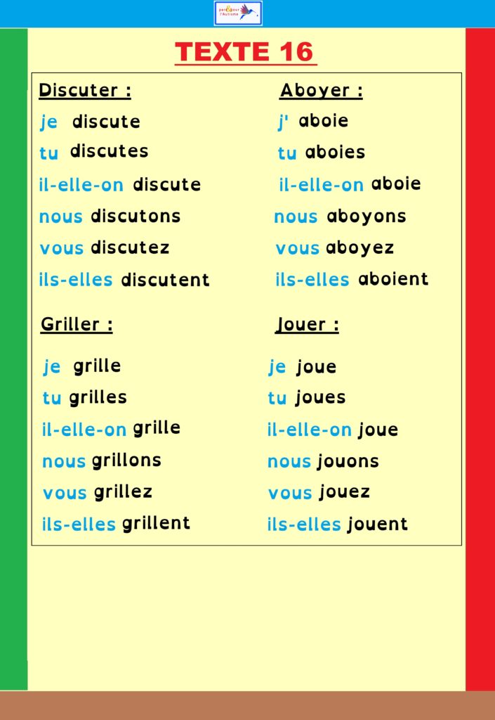 Correction 3 de l'exercice conjugaison
