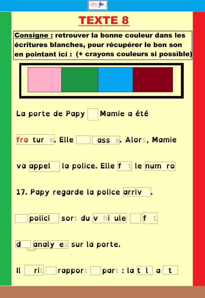 Exercice couleur des sons