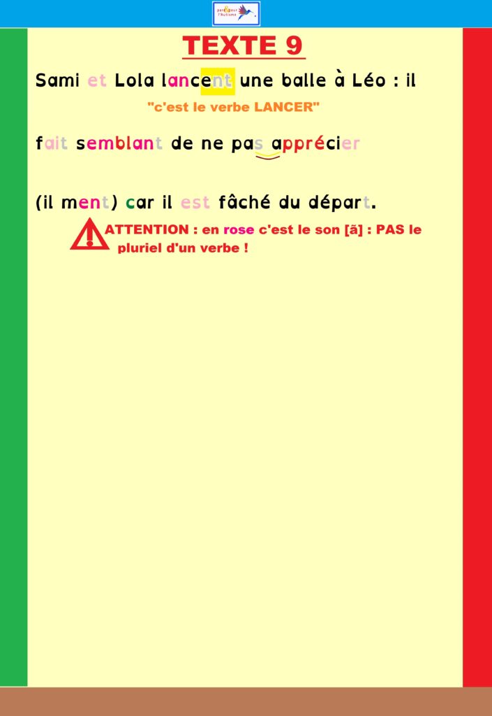 Suite de la correction de l'exercice pluriel