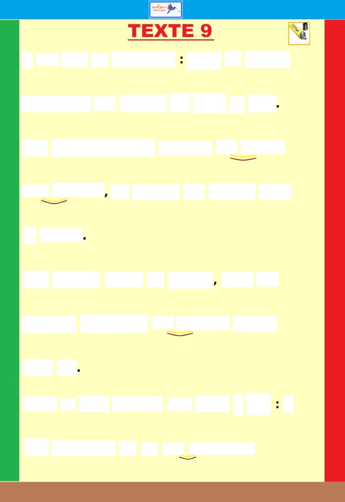 Exercice 7 Recomposer un texte