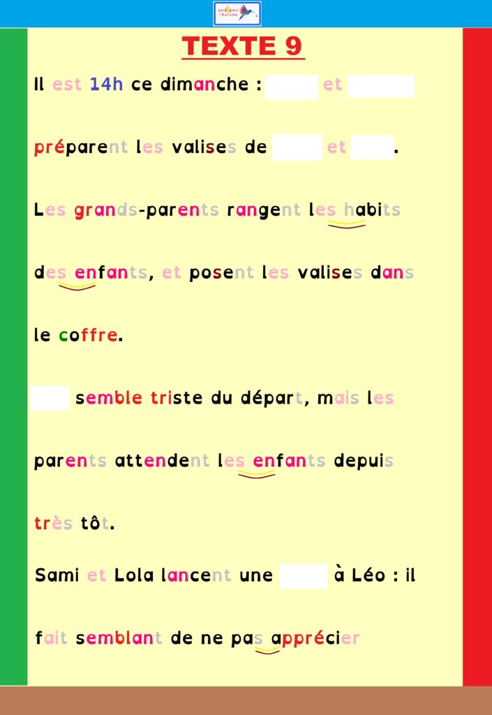 Support exercice dictée