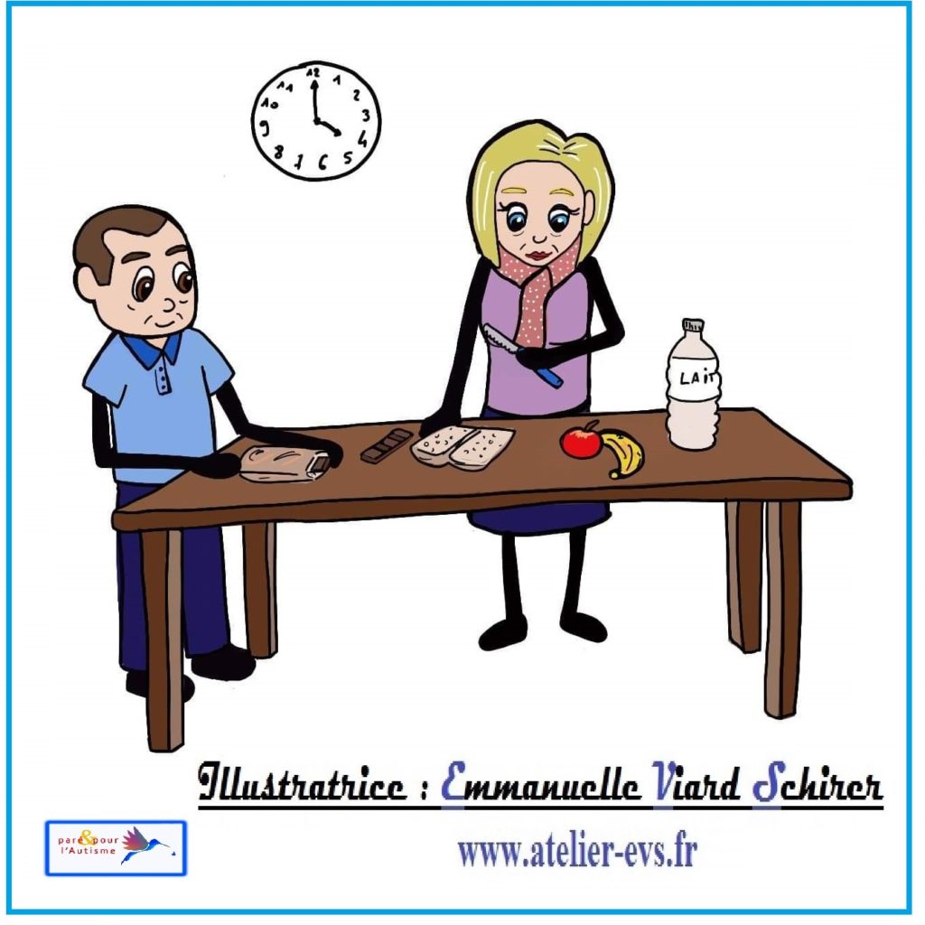 Les parents préparent le goûter