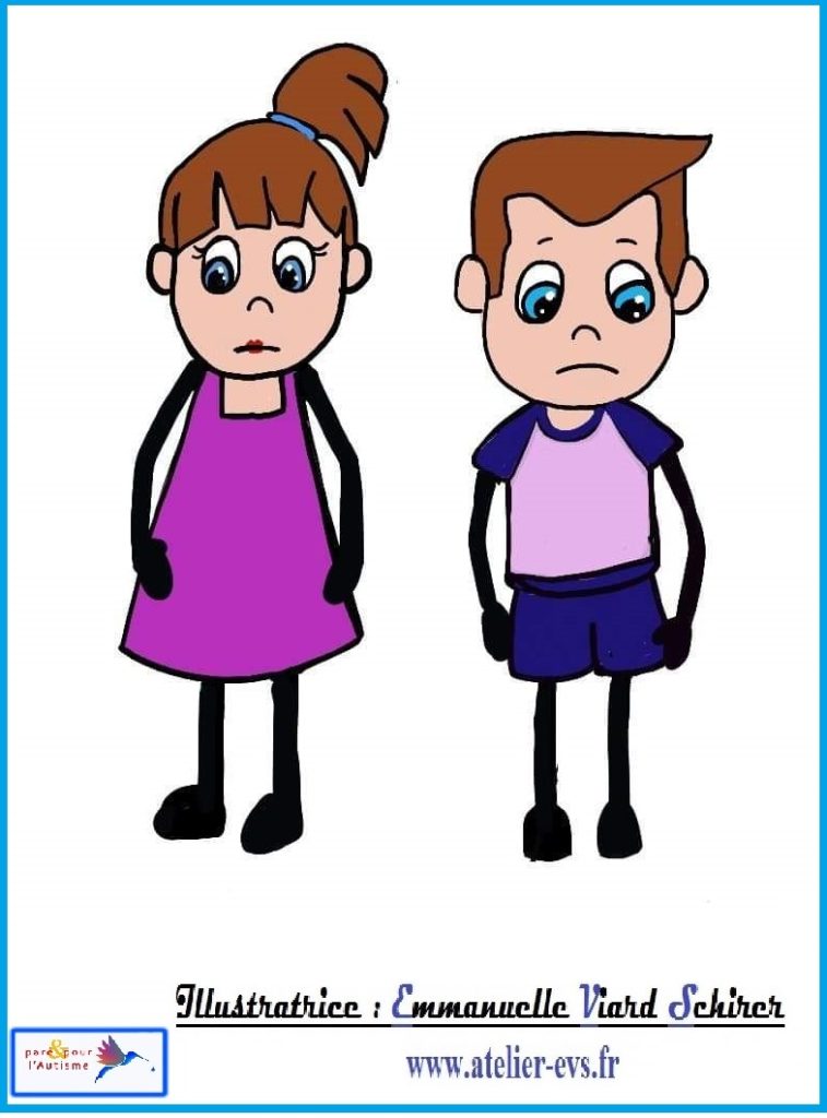 Dessin 10 Les enfants sont tristes