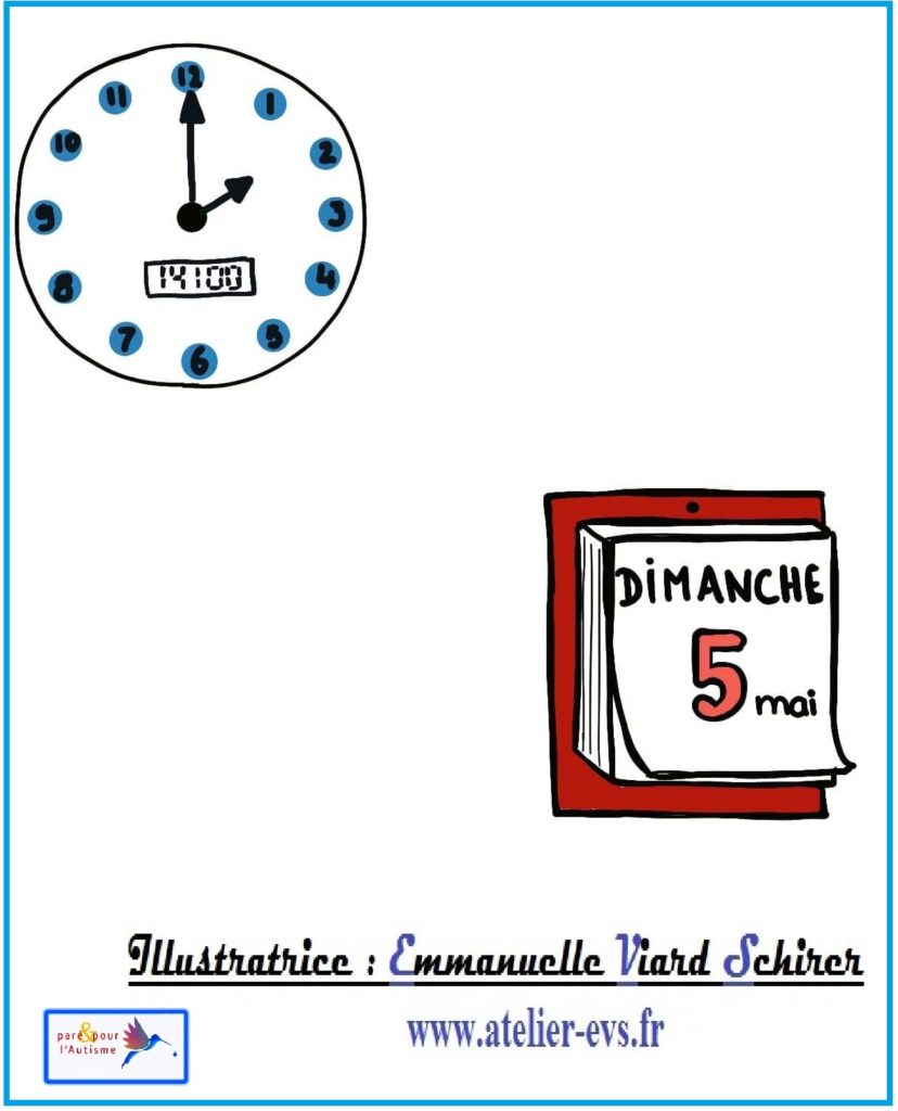 Heure et date du déroulé de l'histoire