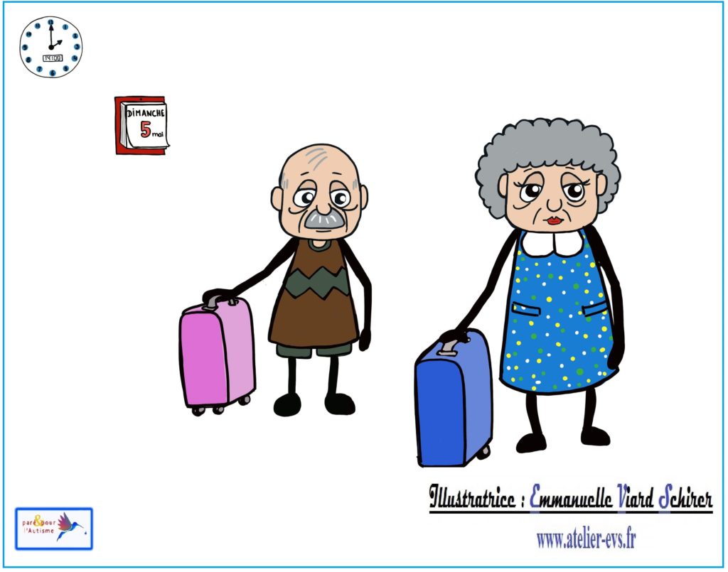 Papy et mamie prennent les valises