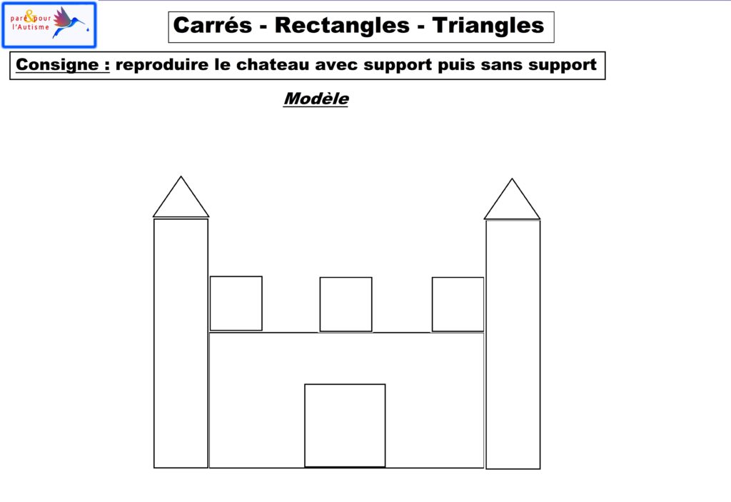 château cercles carrés triangles