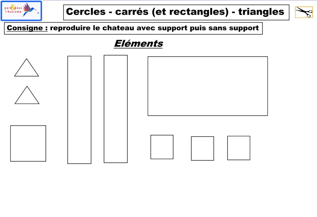 cercles carré triangles éléments