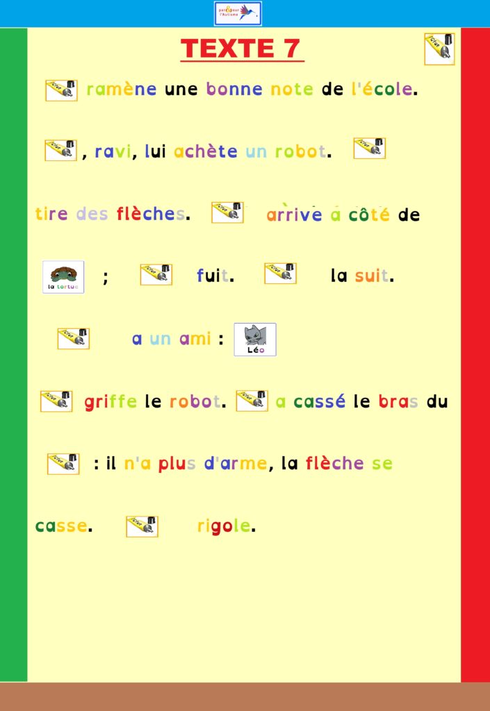 Exercice 1b support de l'exercice étiquettes personnages