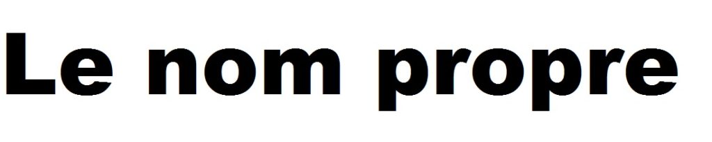 Lien vers le nom propre