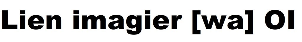 Lien vers l'imagier [wa] o avec i