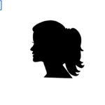 silhouette tête femme