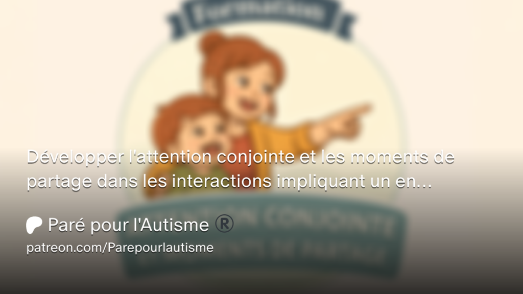 Miniature expliquant comment développer l'attention conjointe et les moments de partage chez les enfants autistes afin de favoriser la communication